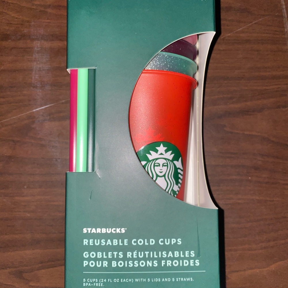 Starbucks color changing holiday cold cups